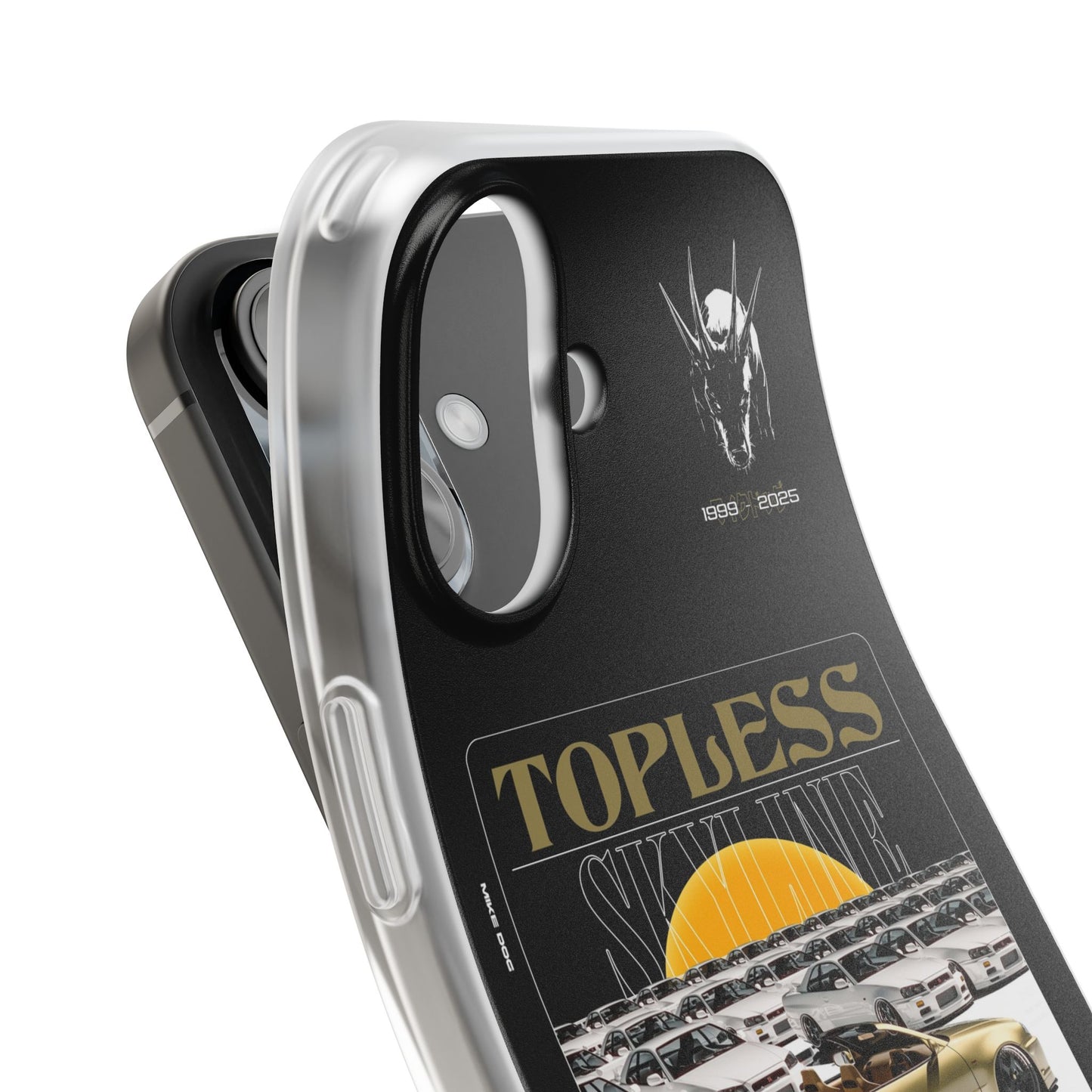 Gold TOPLESS SKYLINE - iPhone Case