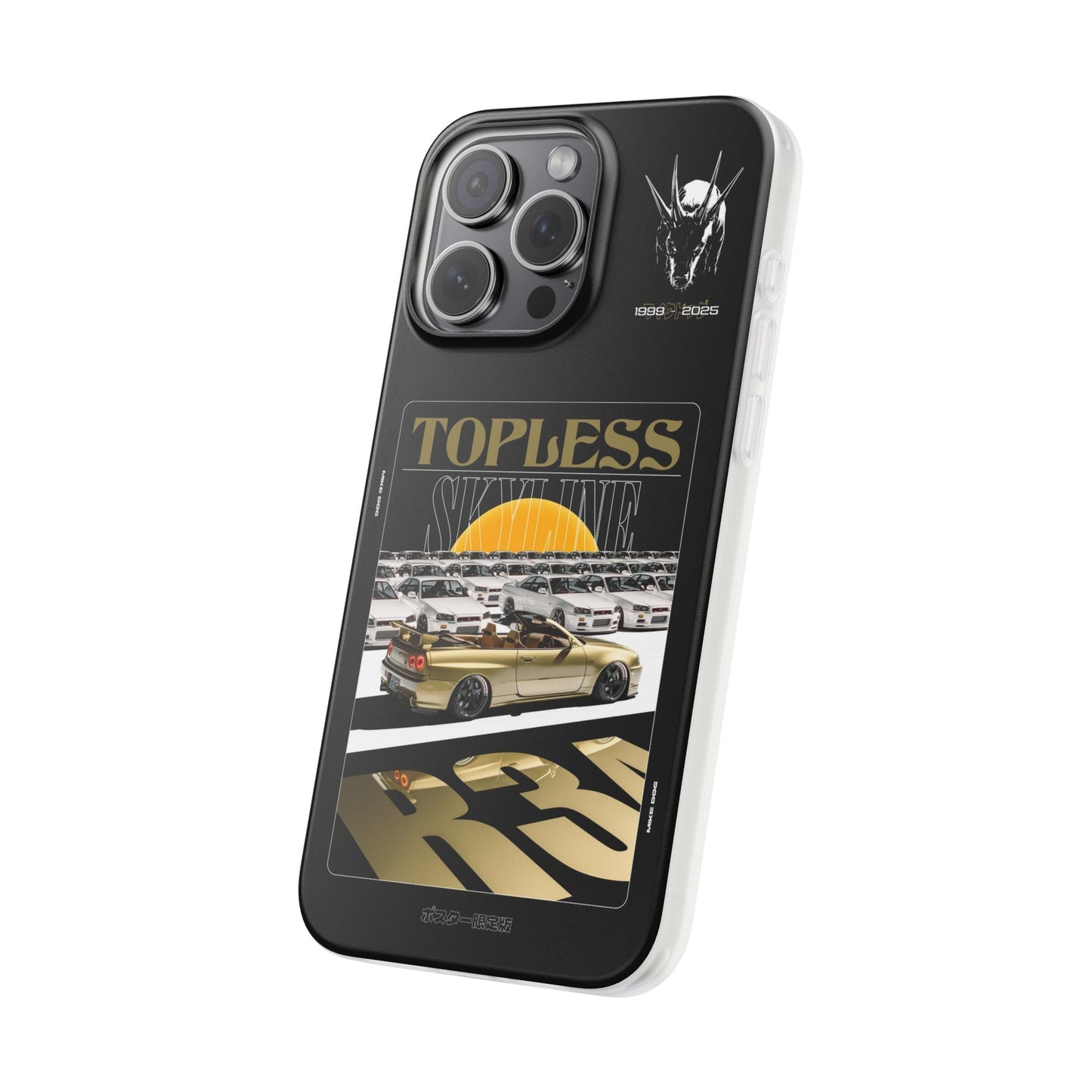 Gold TOPLESS SKYLINE - iPhone Case