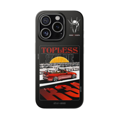 Red TOPLESS SKYLINE - iPhone Case