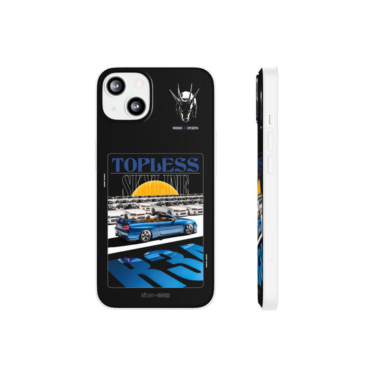 Blue TOPLESS SKYLINE - iPhone Case