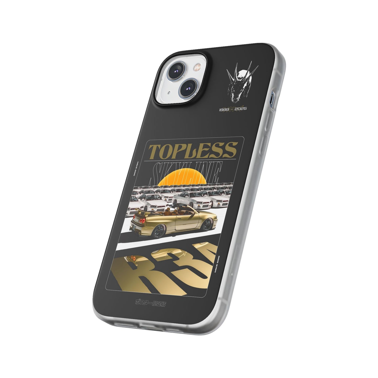Gold TOPLESS SKYLINE - iPhone Case