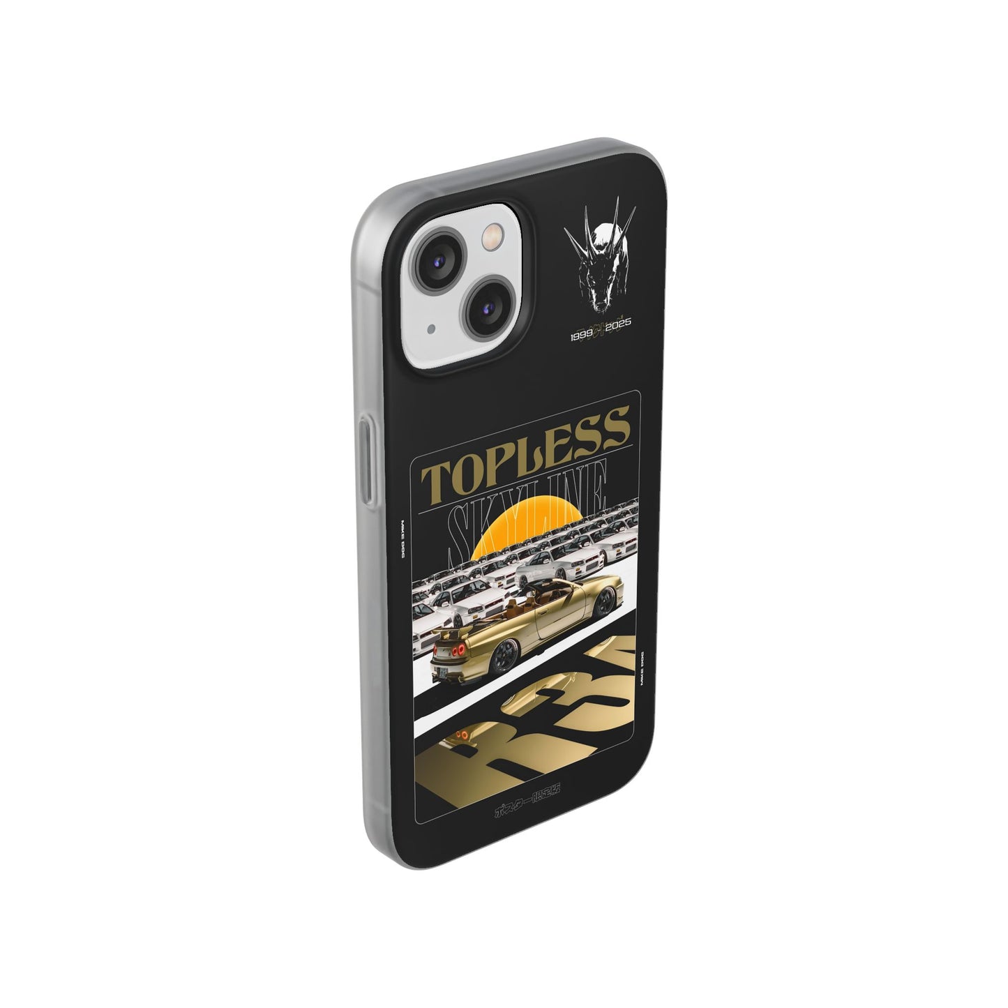 Gold TOPLESS SKYLINE - iPhone Case
