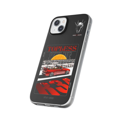 Red TOPLESS SKYLINE - iPhone Case