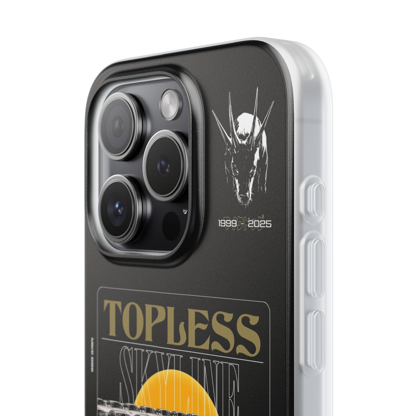 Gold TOPLESS SKYLINE - iPhone Case