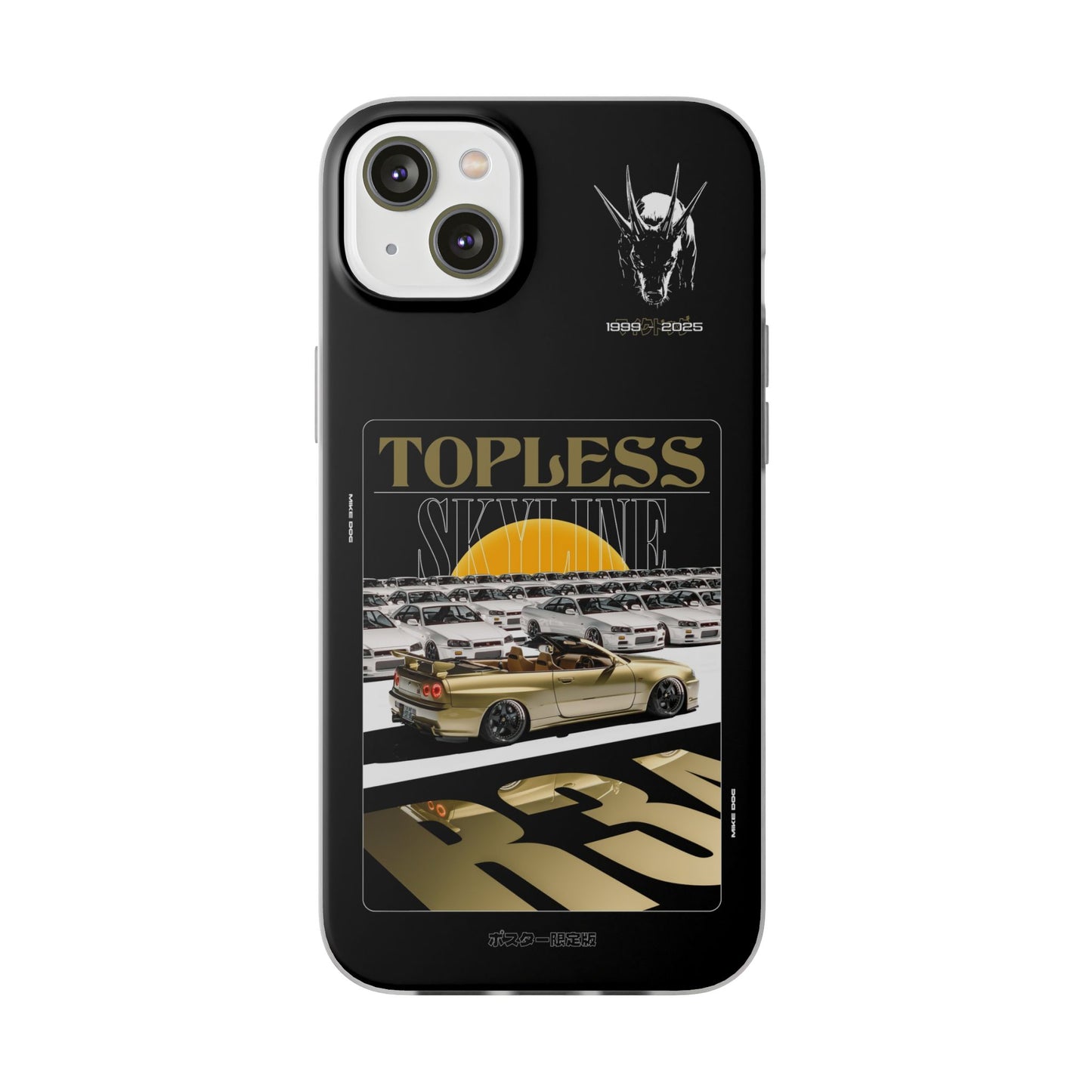 Gold TOPLESS SKYLINE - iPhone Case