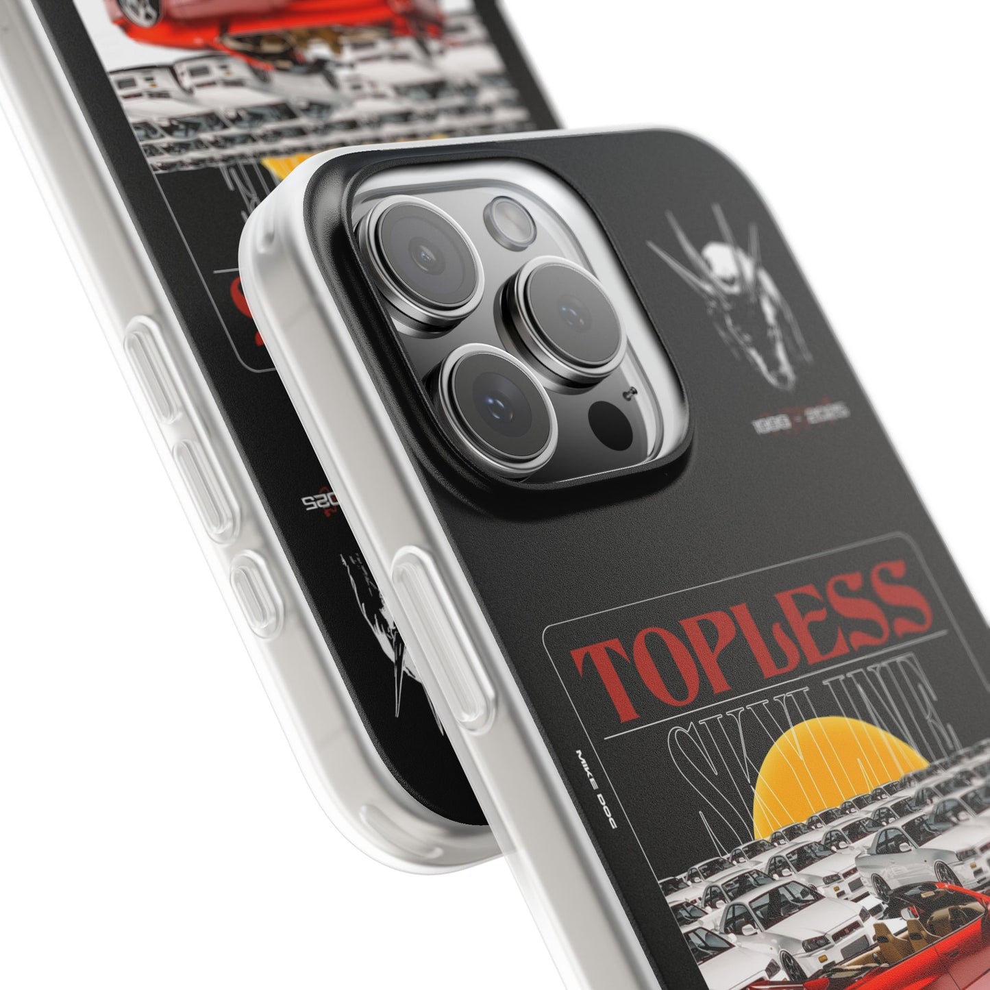 Red TOPLESS SKYLINE - iPhone Case