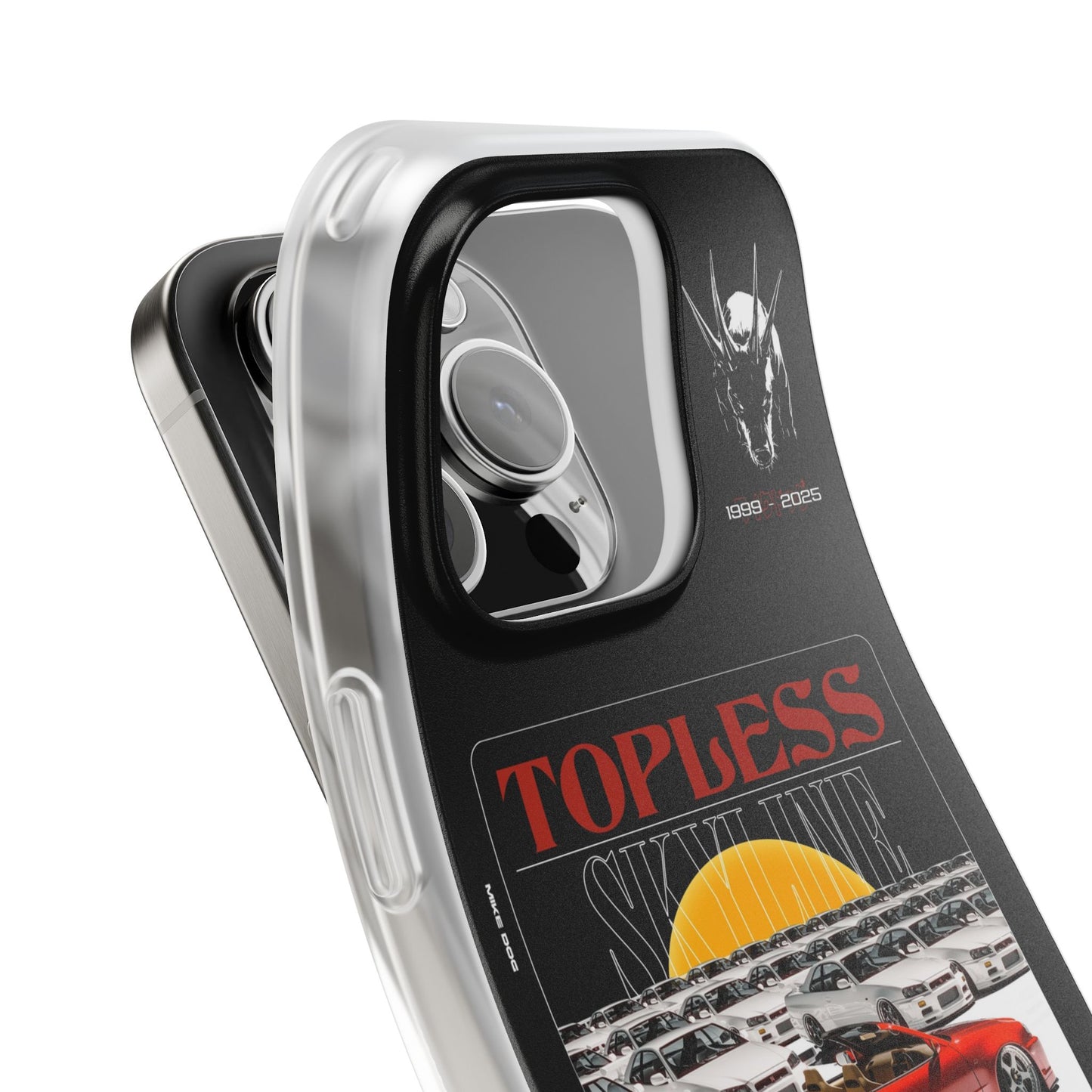 Red TOPLESS SKYLINE - iPhone Case