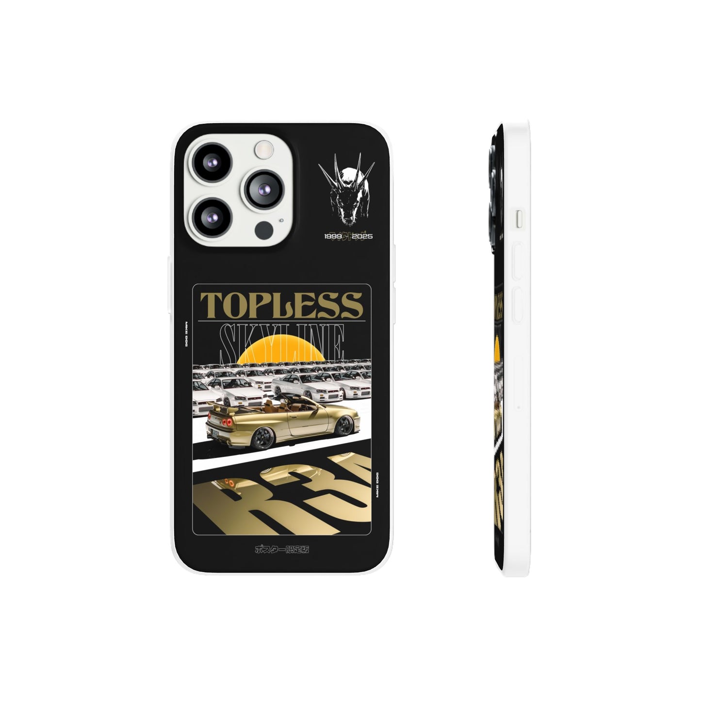 Gold TOPLESS SKYLINE - iPhone Case