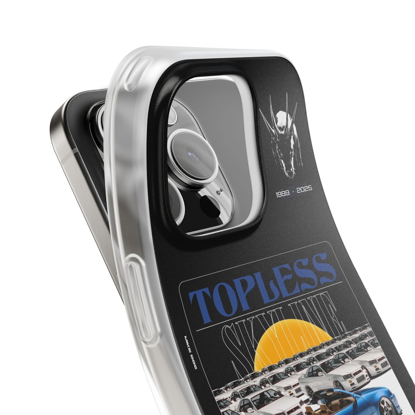 Blue TOPLESS SKYLINE - iPhone Case