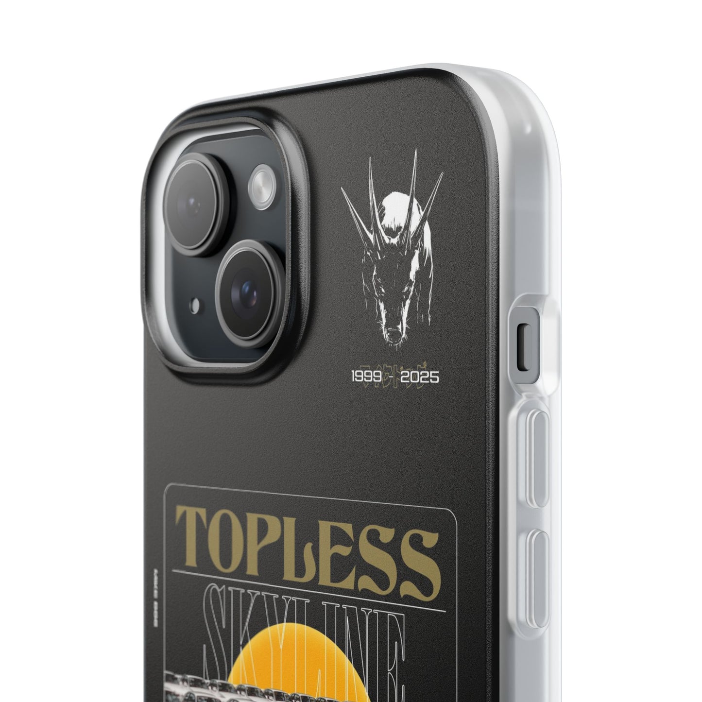 Gold TOPLESS SKYLINE - iPhone Case