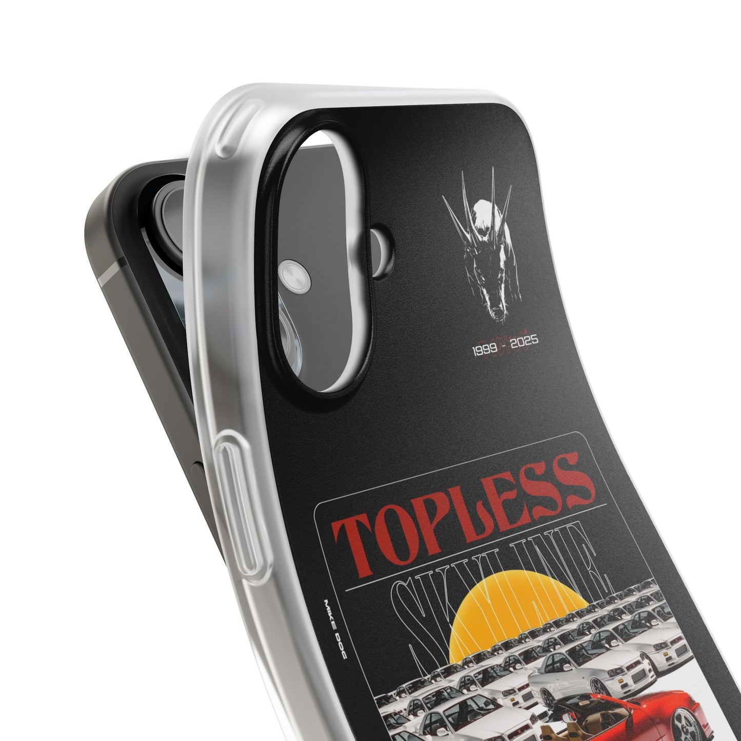 Red TOPLESS SKYLINE - iPhone Case