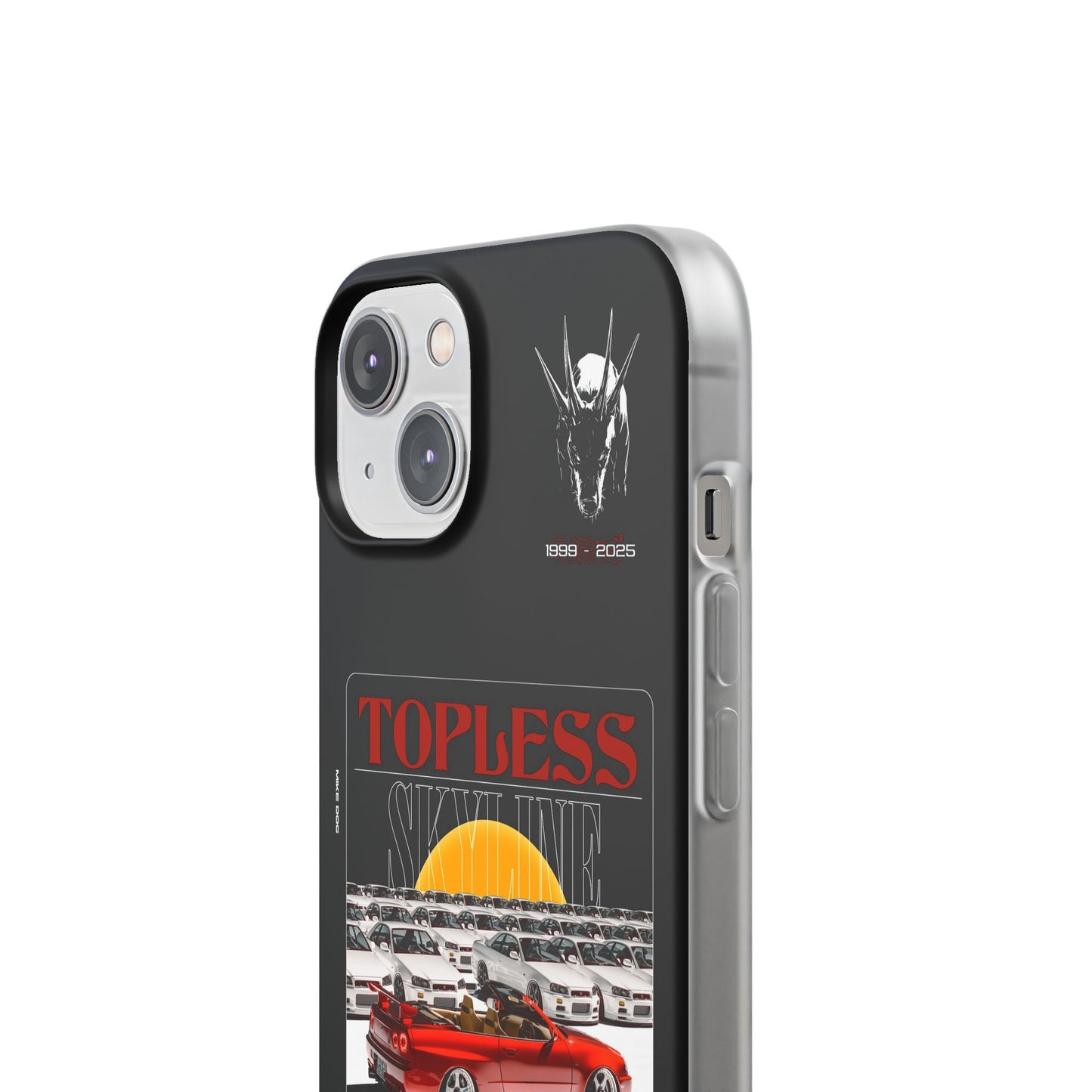 Red TOPLESS SKYLINE - iPhone Case