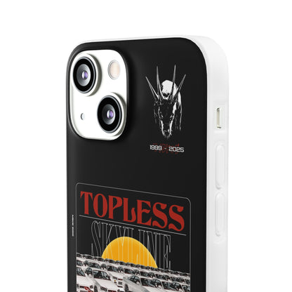 Red TOPLESS SKYLINE - iPhone Case