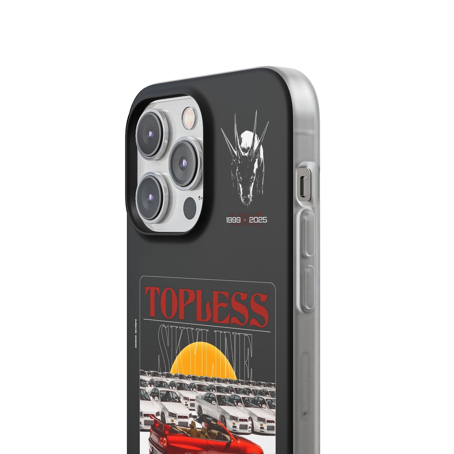 Red TOPLESS SKYLINE - iPhone Case