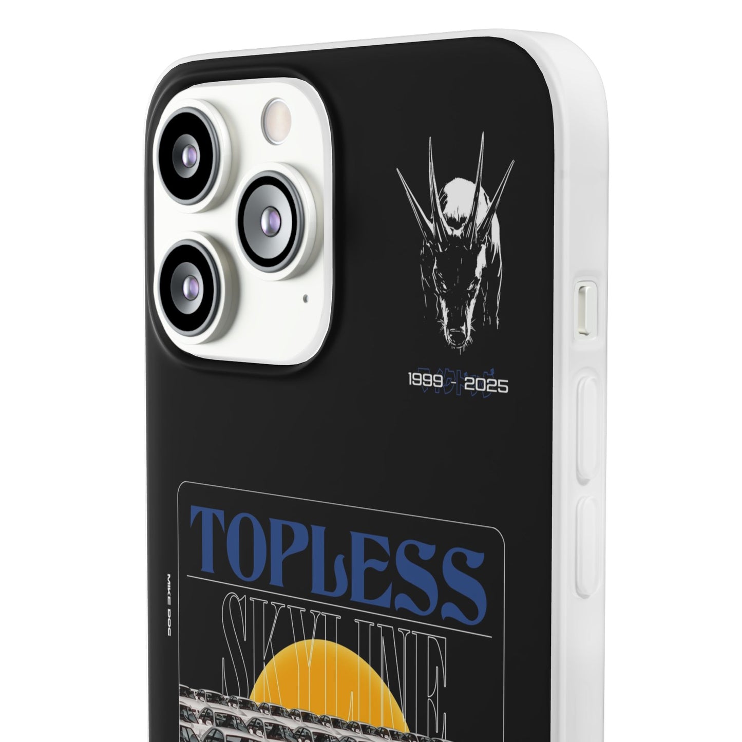Blue TOPLESS SKYLINE - iPhone Case