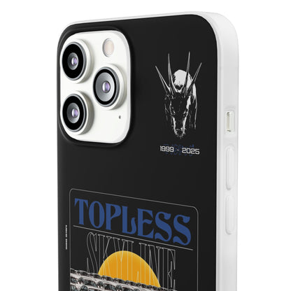 Blue TOPLESS SKYLINE - iPhone Case