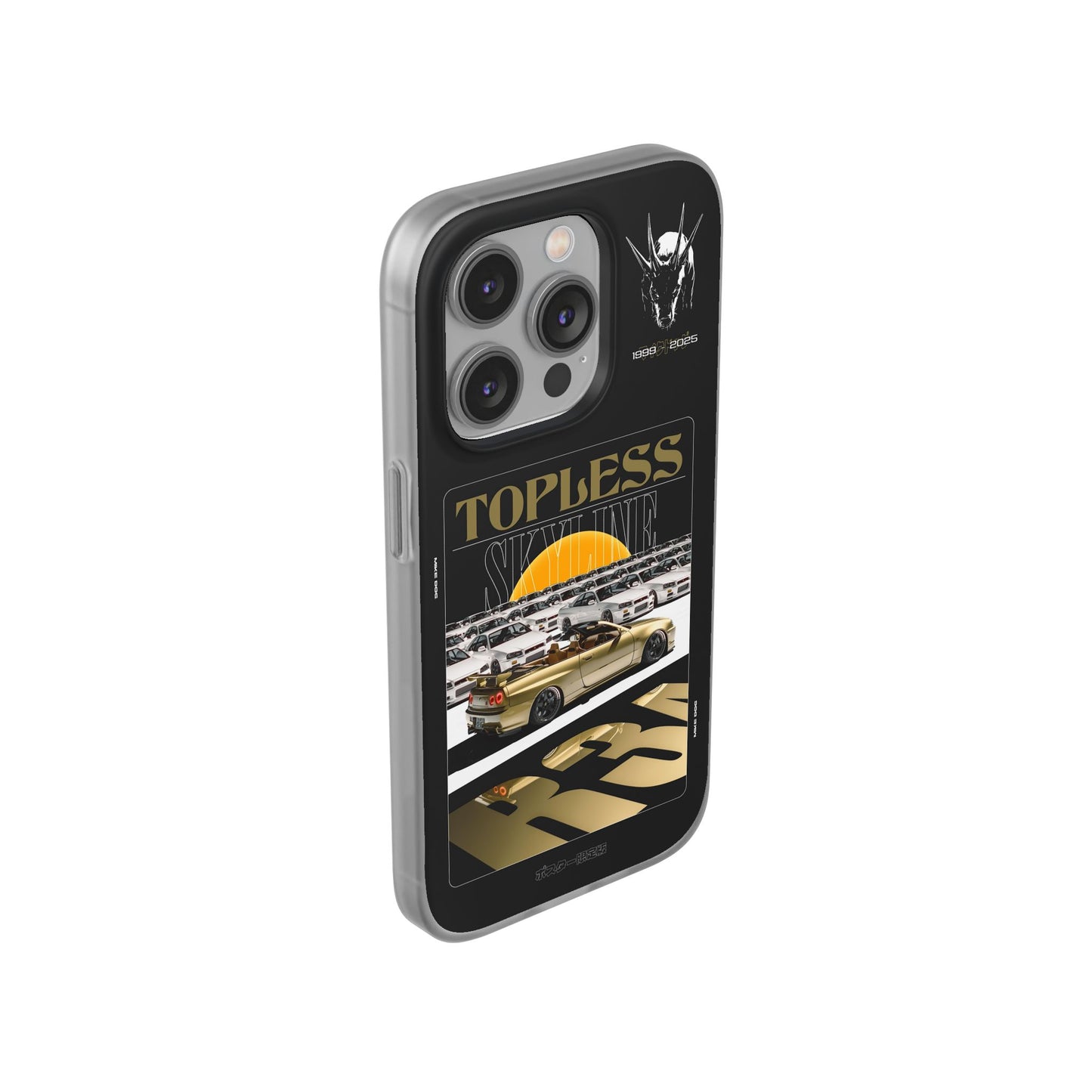 Gold TOPLESS SKYLINE - iPhone Case