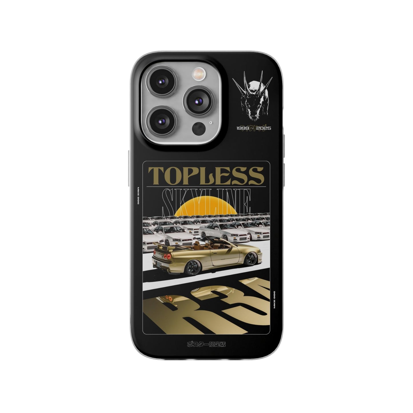 Gold TOPLESS SKYLINE - iPhone Case