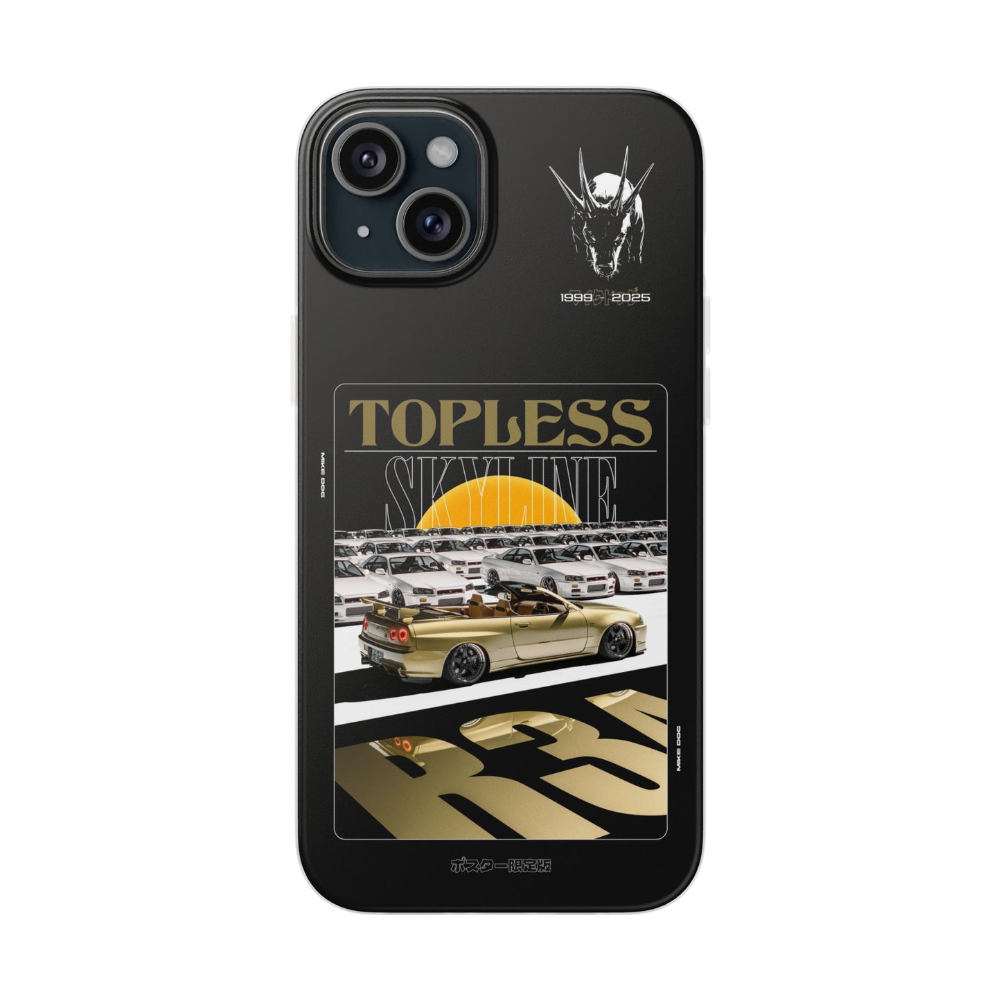 Gold TOPLESS SKYLINE - iPhone Case