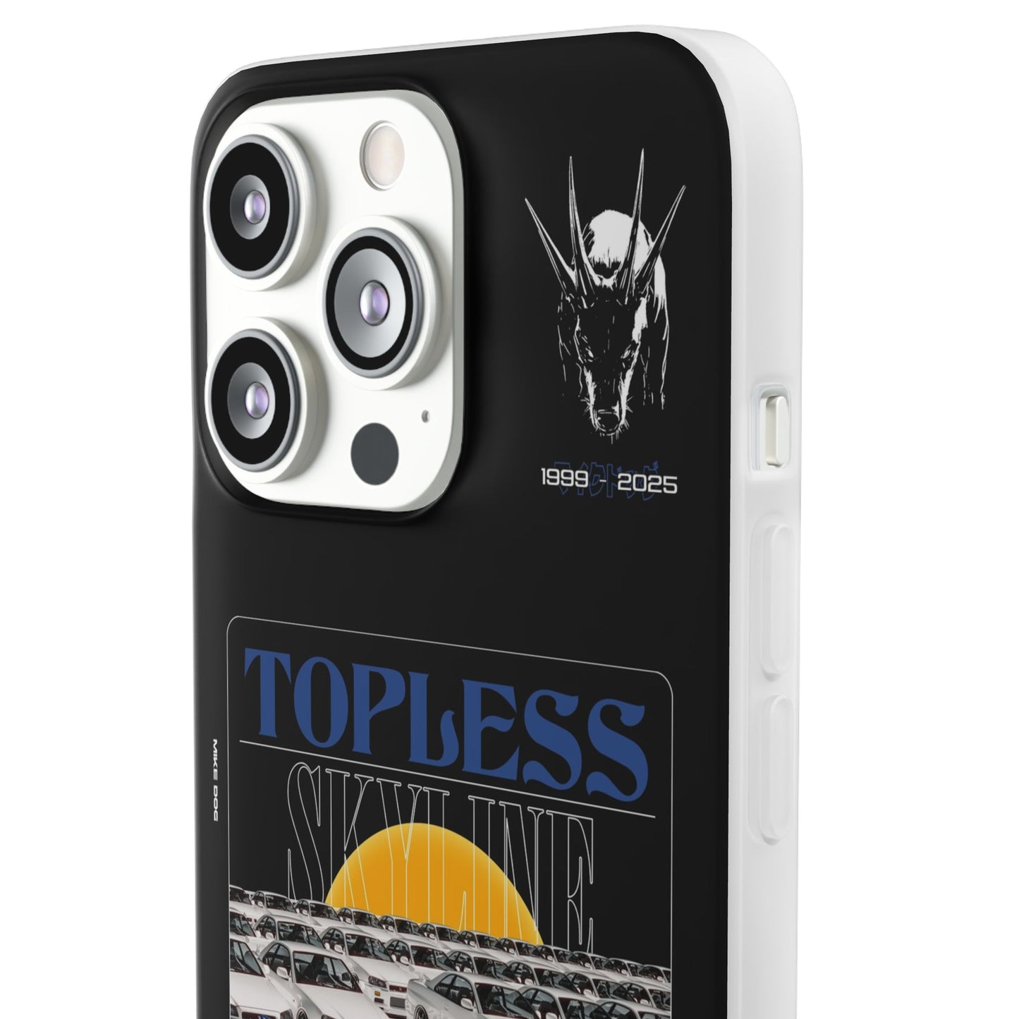 Blue TOPLESS SKYLINE - iPhone Case