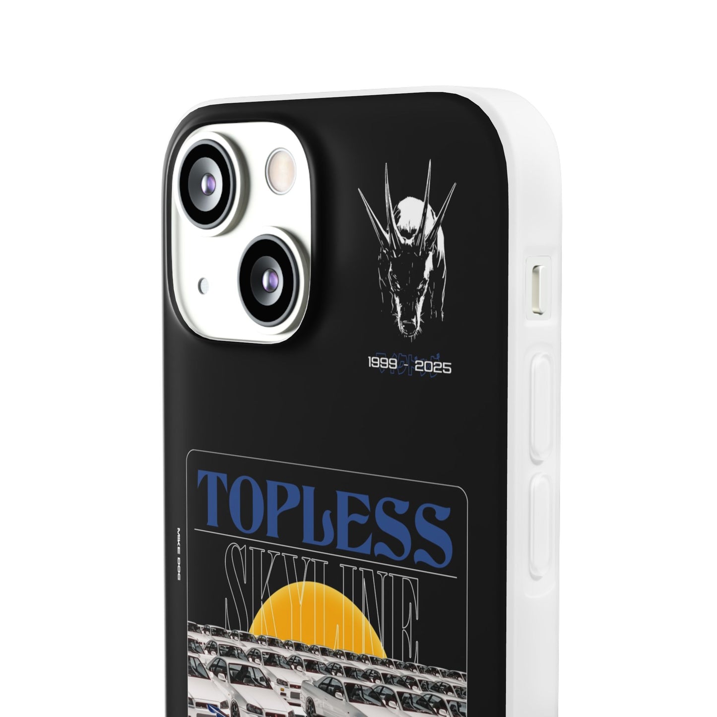 Blue TOPLESS SKYLINE - iPhone Case