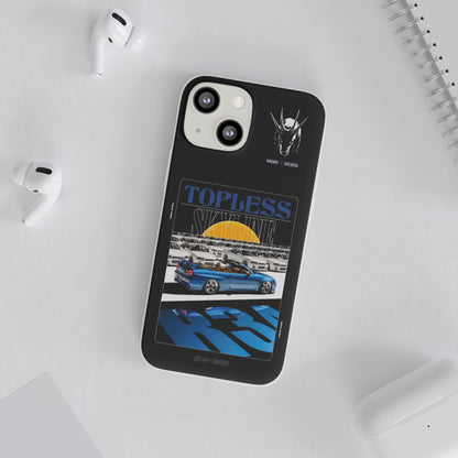 Blue TOPLESS SKYLINE - iPhone Case